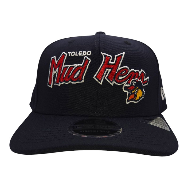 Toledo Mudhens Navy Custom New Era 9SEVENTY Stretch Snapback Hat