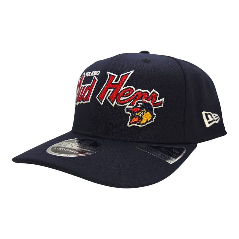Toledo Mudhens Navy Custom New Era 9SEVENTY Stretch Snapback Hat