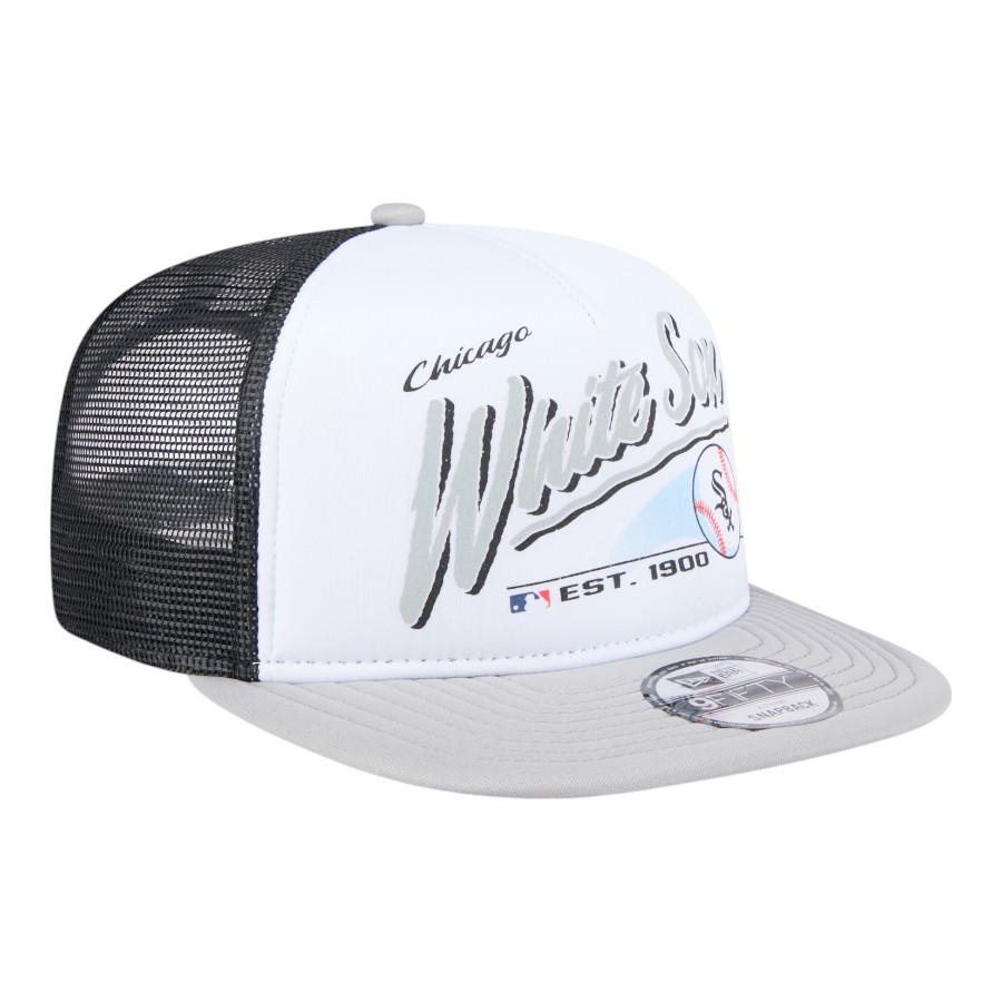 Chicago White Sox Retro Script New Era 9FIFTY A-Frame Snapback Hat