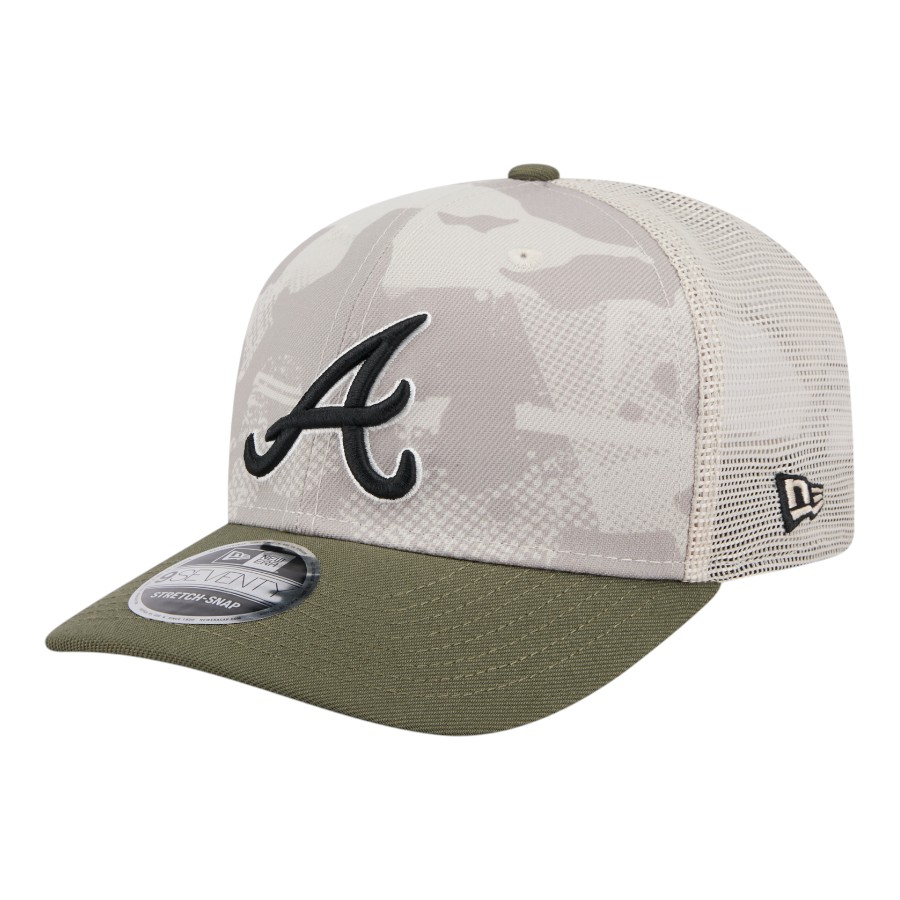 Atlanta Braves 2025 Armed Forces Day New Era 9SEVENTY Stretch-Snap Hat