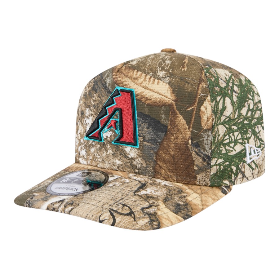 Arizona Diamondbacks 59FIFTY リアルツリー Off White Arizona Diamondbacks Real Tree Visor Gray Bottom