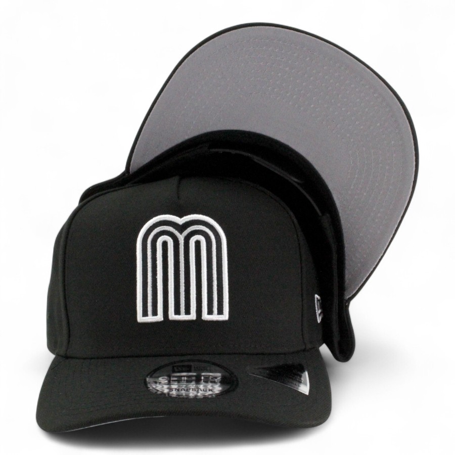 Mexico Black and White "2025 Cinco De Mayo" Grey UV New Era 9FIFTY A-Frame Snapback Hat