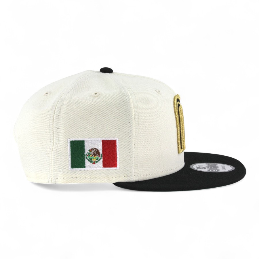 Mexico Chrome and Black Flag Patch "2025 Cinco De Mayo" Green UV New Era 9FIFTY Snapback Hat