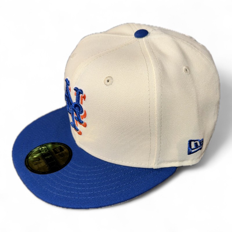 New York Mets Chrome and Royal Blue Domincan Republic Crest Patch Soto Batty Gray UV Era 59FIFTY Fitted Hat