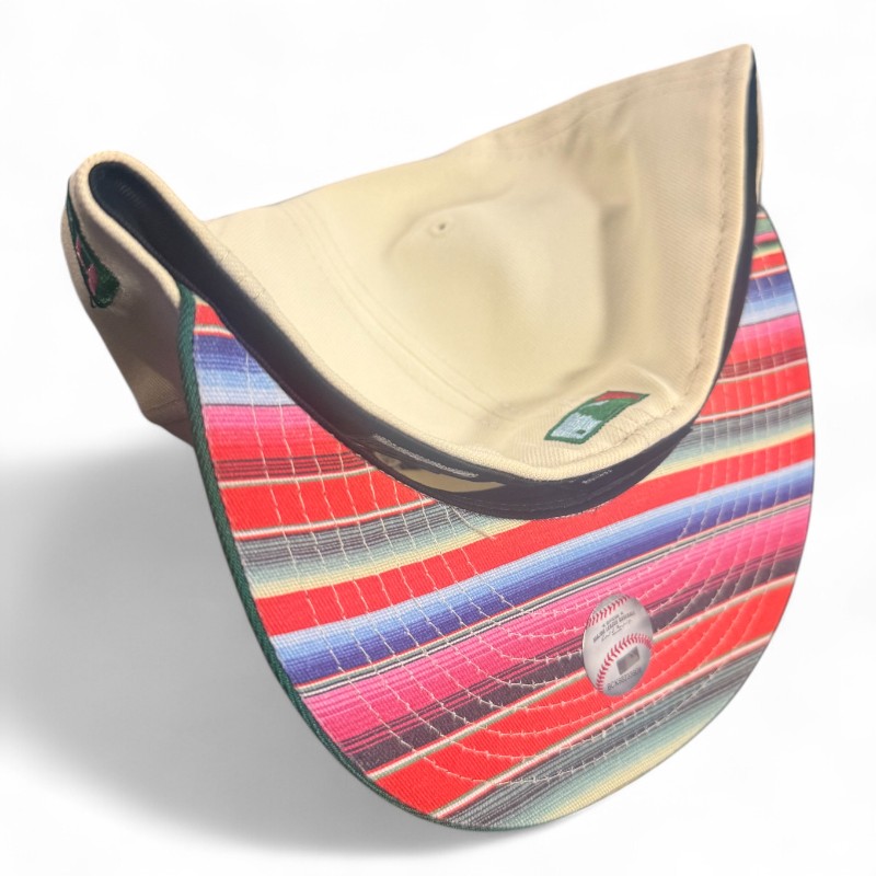 San Diego Padres Chrome and Green Stadium Patch Serape UV New Era 59FIFTY Fitted Hat