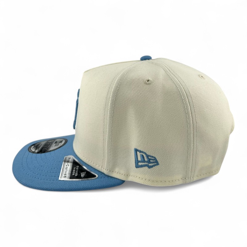 New York Yankees Chrome and Sky Blue New Era 9FIFTY A-Frame Snapback Hat