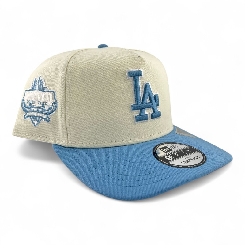 Los Angeles Dodgers Chrome and Sky Blue New Era 9FIFTY A-Frame Snapback Hat