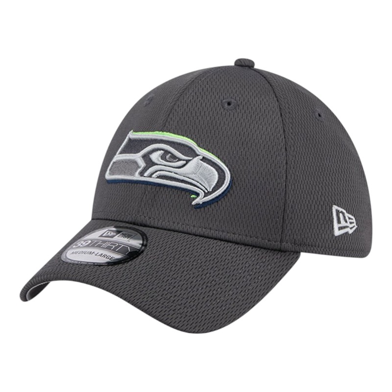 Seattle Seahawks Graphite 2024 NFL Draft New Era 39THIRTY Flex Hat