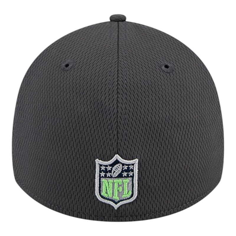 Seattle Seahawks Graphite 2024 NFL Draft New Era 39THIRTY Flex Hat