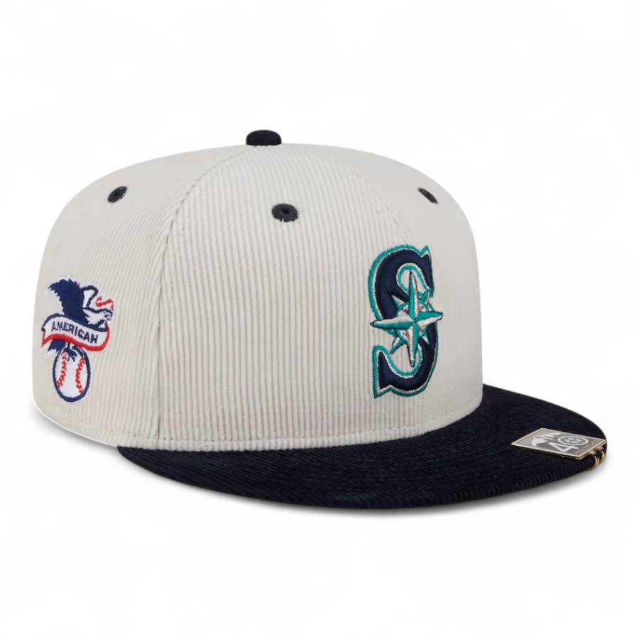 その他 minee3 Pastel Marine Seattle Mariners Two Tone Corduroy with Hat Clip New Era