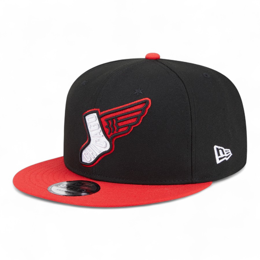 Chicago White Sox Black and Red 2025 City Connect New Era 9FIFTY Snapback Hat