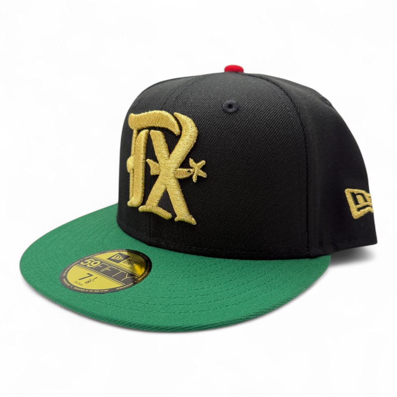 Texas Rangers Black and Green City Connect UV New Era 59FIFTY Fitted Hat