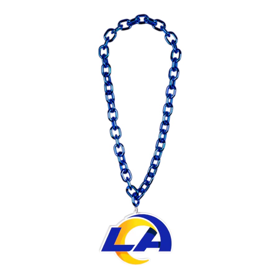 Los Angeles Rams Blue Big Chain Logo Plastic Necklace