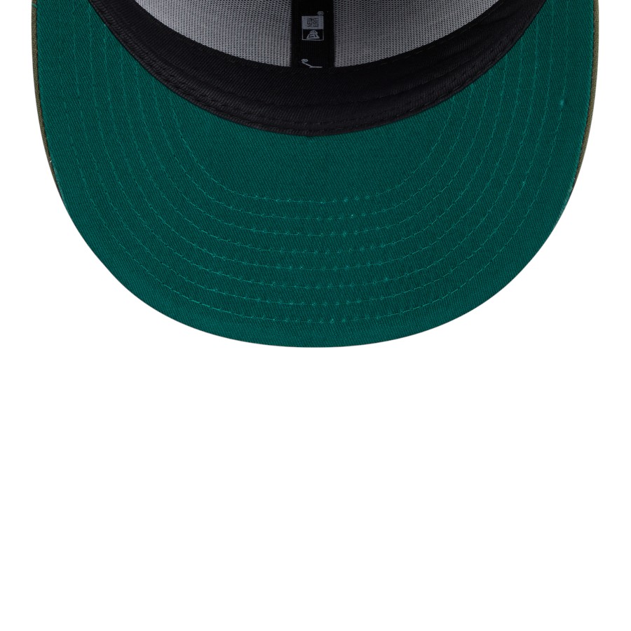 Los Angeles Dodgers Olive Green Tonal Floral Pre-Curved New Era 59FIFTY Fitted Hat