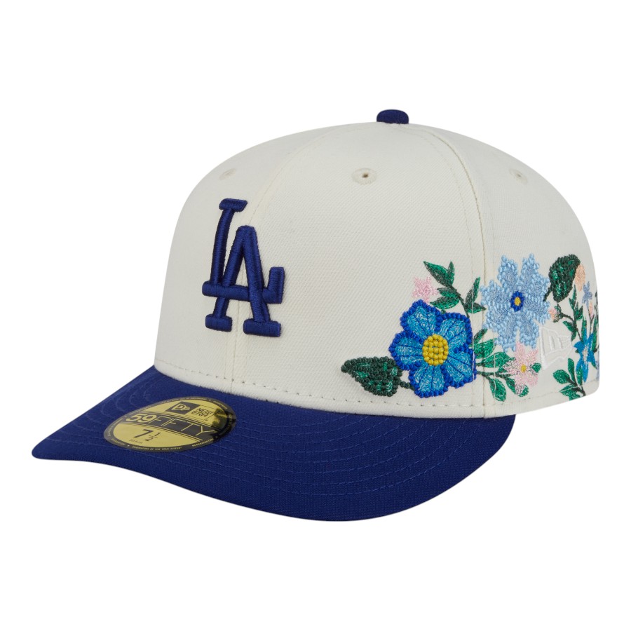Blue Los Angeles Dodgers SnapBack with Floral Embroidery New Era Los Angeles Dodgers 59FIFTY Garden - Fitted Dodgers  main image 2