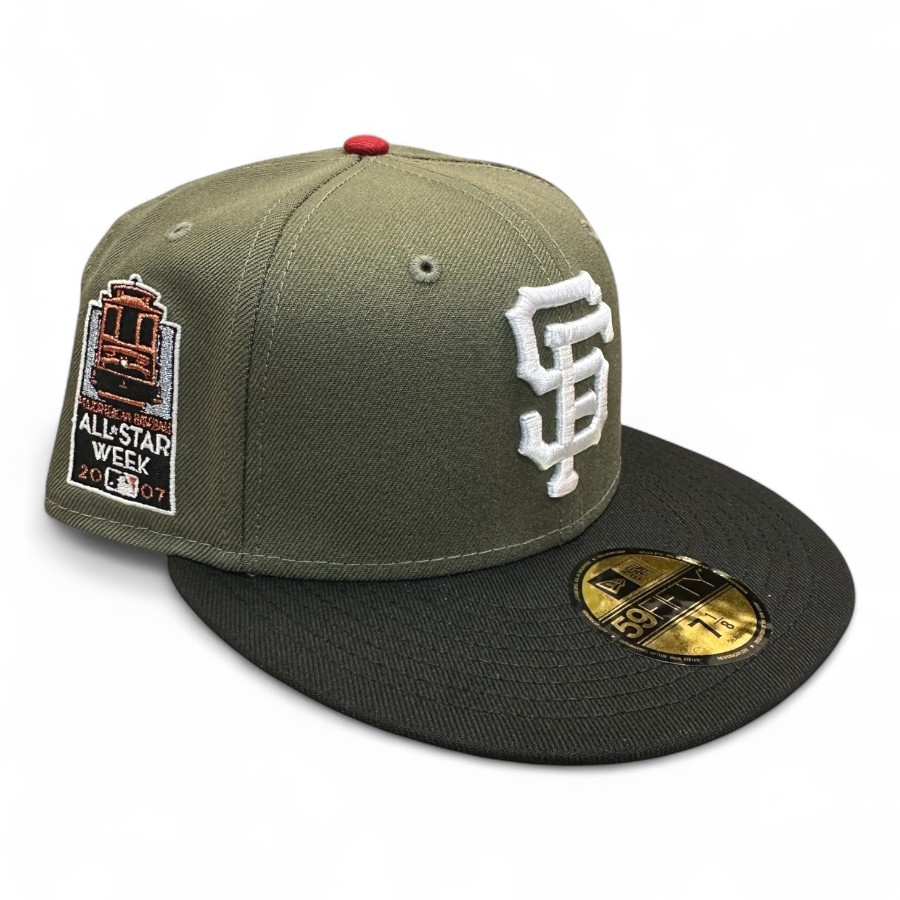 San Francisco Giants Olive Green and Black 2007 ASG Patch Icy Blue