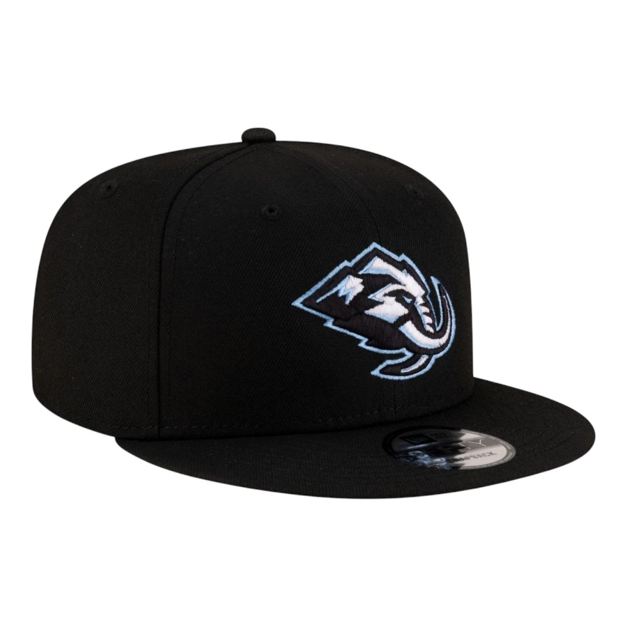 Utah Mammoth Black Mountain Mammoth Primary Logo New Era 9FIFTY Snapback Hat