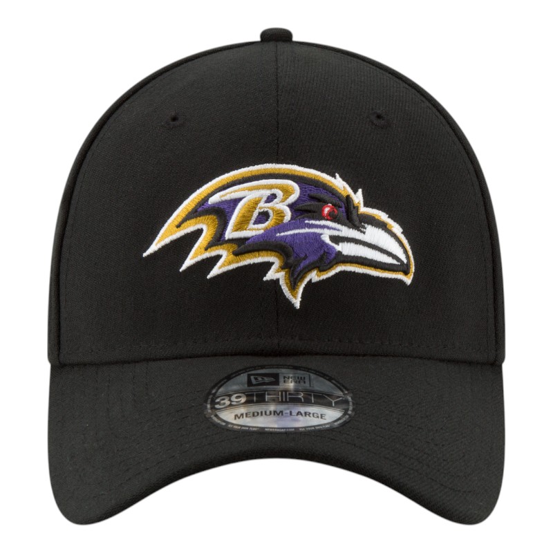 Baltimore Ravens Black Basic New Era 39THIRTY Flex Fit Stretch Hat