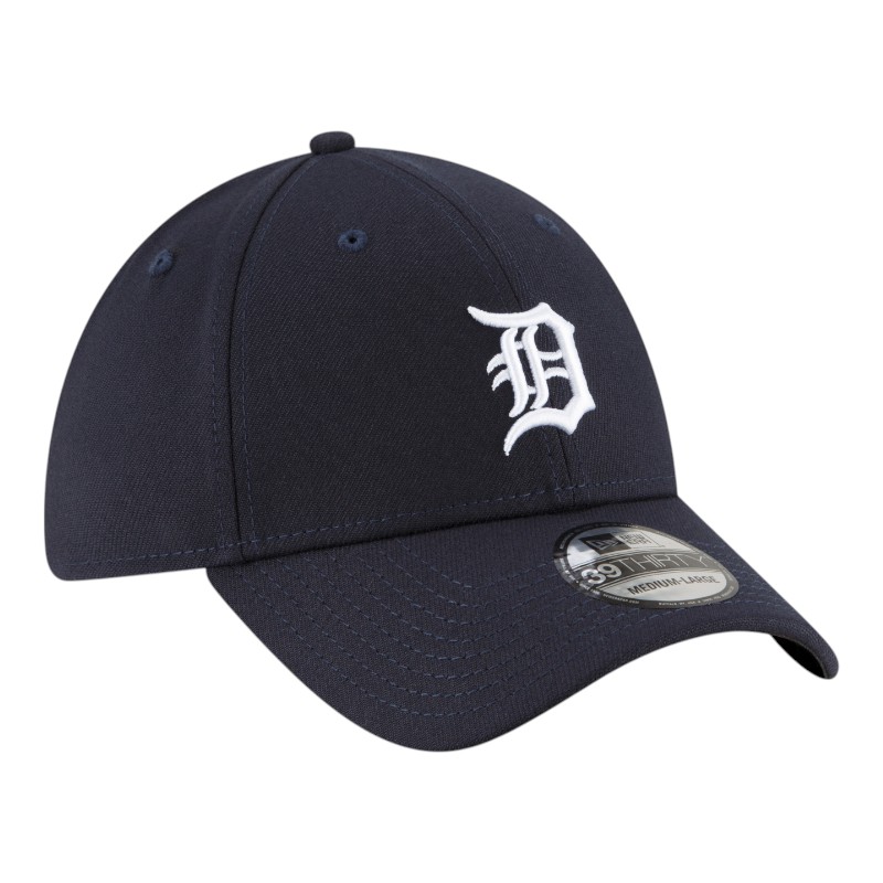 Detroit Tigers Navy Basic New Era 39THIRTY Flex Fit Stretch Hat