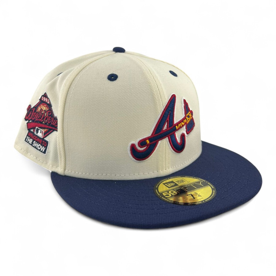 NEWERA \"Atlanta Braves\" スワロフスキーカスタム Swarovski Crystal Red Atlanta Braves 2021 World Series New