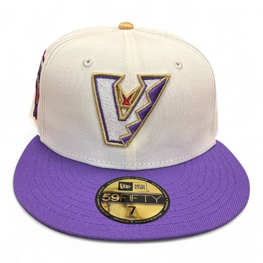 Arizona Diamondbacks Chrome and Purple 1998 Inaugural Patch Gray UV New Era 59FIFTY Fitted Hat