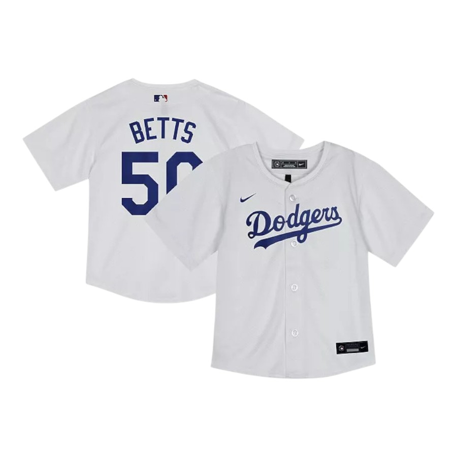 Toddler Los Angeles Dodgers White Mookie Betts Home Jersey