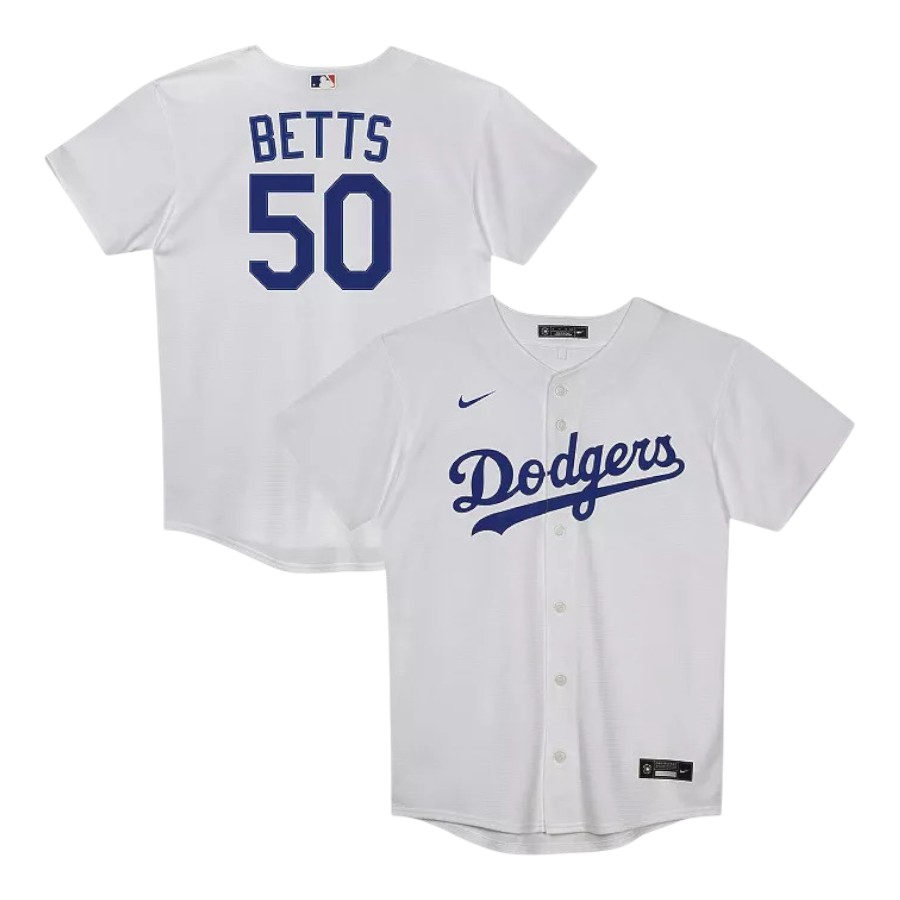 Preschool Los Angeles Dodgers Mookie Betts White Home Jersey