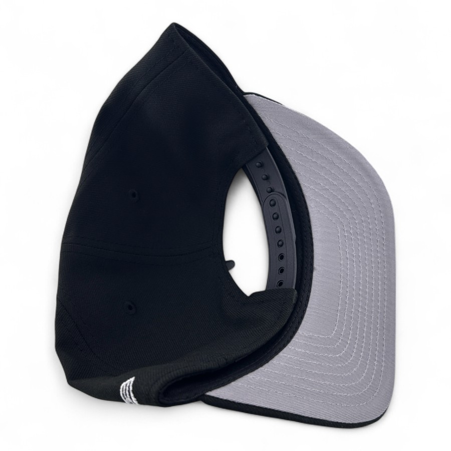 Houston Astros White on Black Old English 45 Years Patch Gray UV New Era A-Frame Snapback Hat