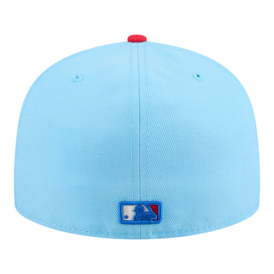 San Francisco Giants Light Blue and Red 2025 Fourth of July USA New Era 59FIFTY Fitted Hat