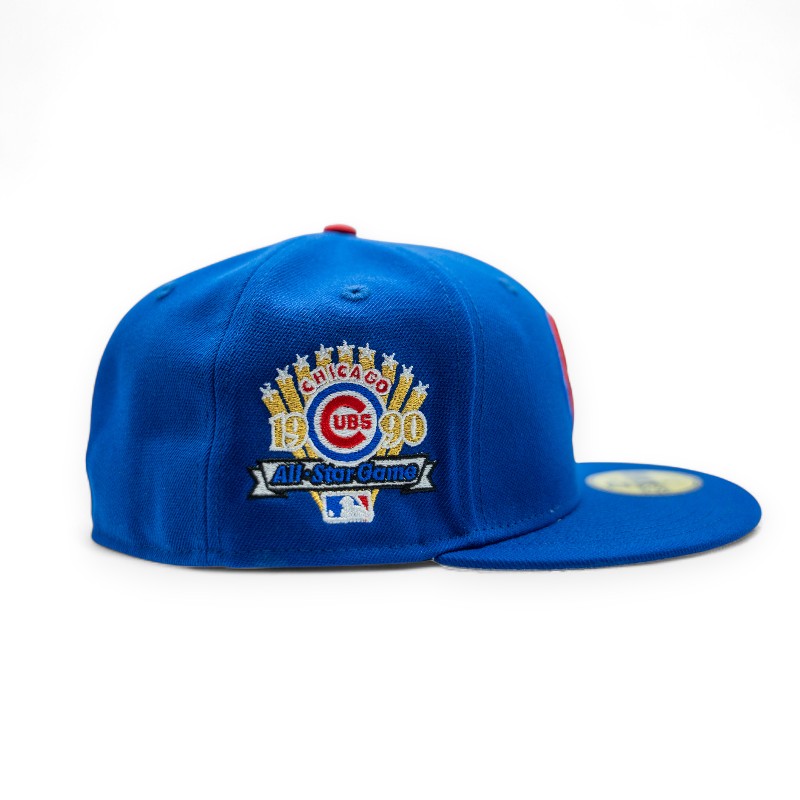 Chicago Cubs Royal Leon the Lab 1990 All Star Game Patch Grey UV New Era 59FIFTY Fitted Hat