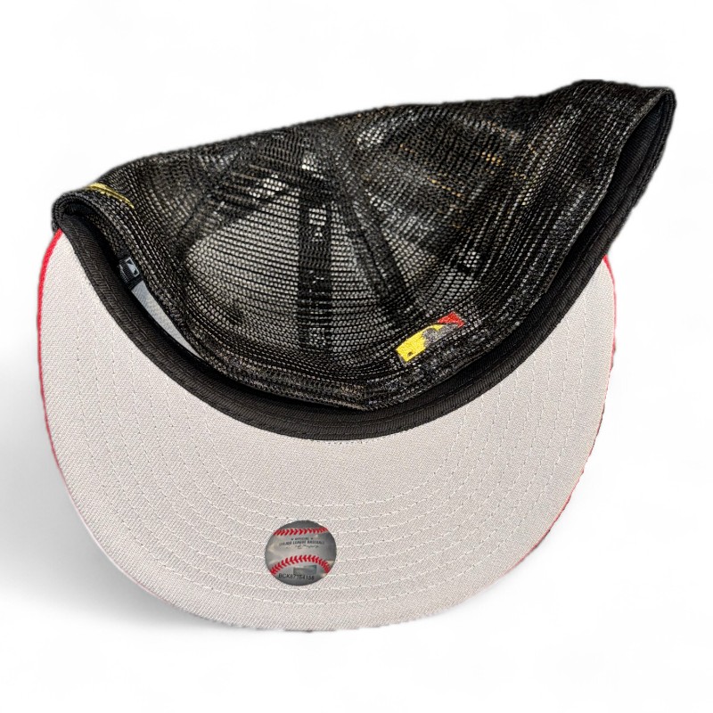 Philadelphia Phillies Woodland Camo and Scarlet Black Trucker 1996 ASG Patch Gray UV New Era 59FIFTY Fitted Hat