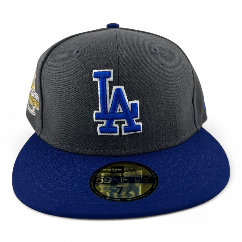 Los Angeles Dodgers Graphite and Royal Blue "WS24 Collection" Gray UV New Era 59FIFTY Fitted Hat