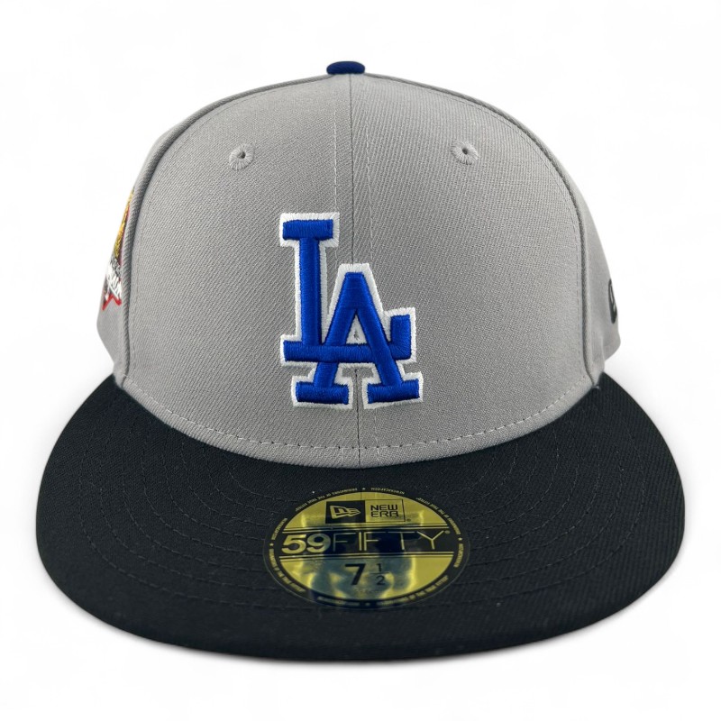 Los Angeles Dodgers Gray and Black "WS24 Collection" UV New Era 59FIFTY Fitted Hat