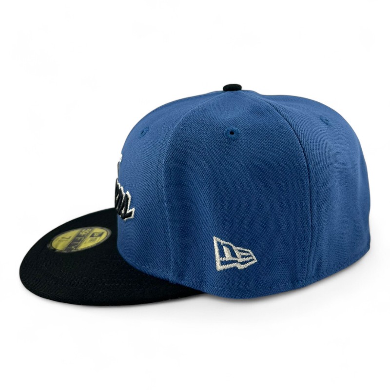 Los Angeles Dodgers Indigo and Black "WS24 Collection" Gray UV New Era 59FIFTY Fitted Hat