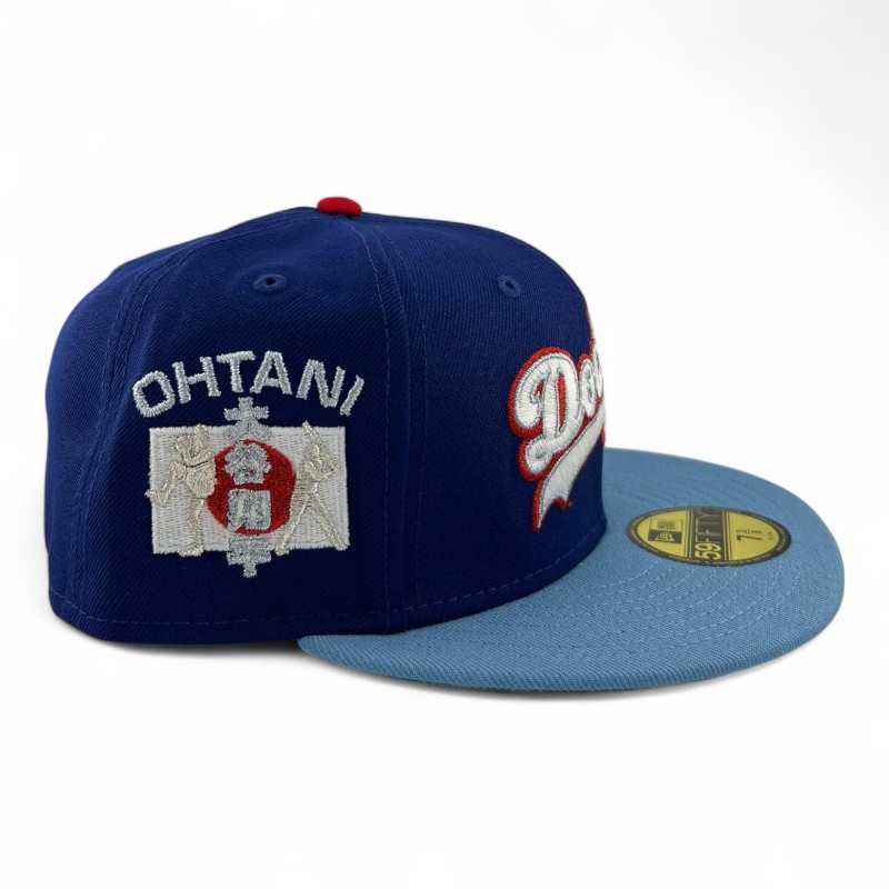 Los Angeles Dodgers Script Royal Blue and Light "SHO-Time Collection" Green UV New Era 59FIFTY Fitted Hat