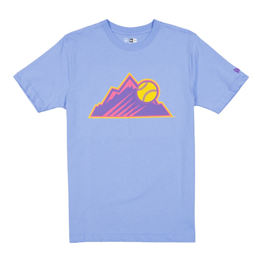 Colorado Rockies Pastel Blue City Connect New Era T-Shirt