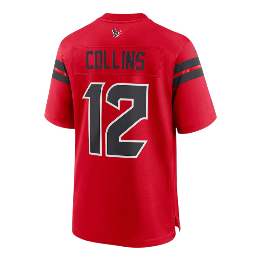Houston Texans Nico Collins Red Nike Alternate Game Jersey