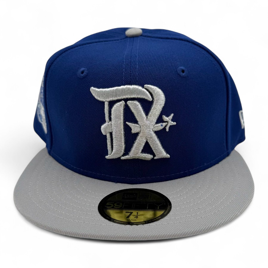 Texas Rangers Dark Royal and Grey 2024 All Star Game Patch Green UV New Era 59FIFTY Fitted Hat