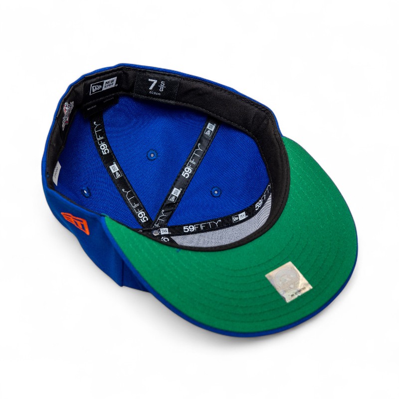 Birmingham Barons Majestic Blue Leon the Lab Green UV New Era 59FIFTY Fitted Hat