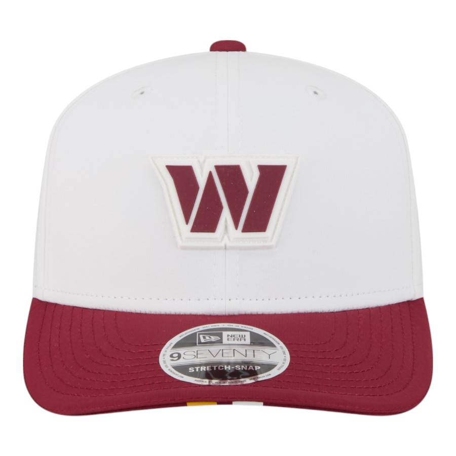 Washington Commanders White 2025 NFL Training Camp New Era 9SEVENTY Adjustable Snapback Hat