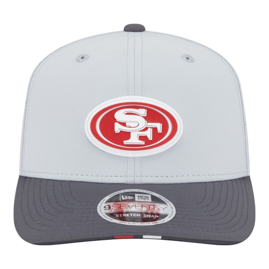 San Francisco 49ers Graphite and Gray 2025 NFL Training Camp New Era 9SEVENTY Adjustable Snapback Hat