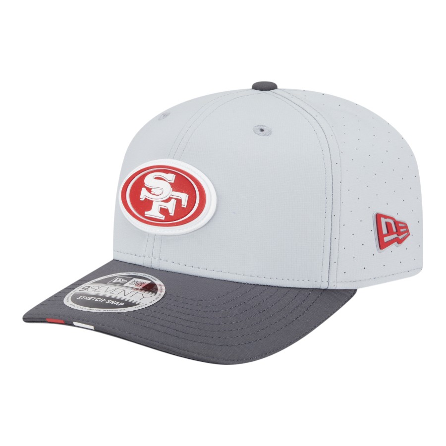 San Francisco 49ers Graphite and Gray 2025 NFL Training Camp New Era 9SEVENTY Adjustable Snapback Hat