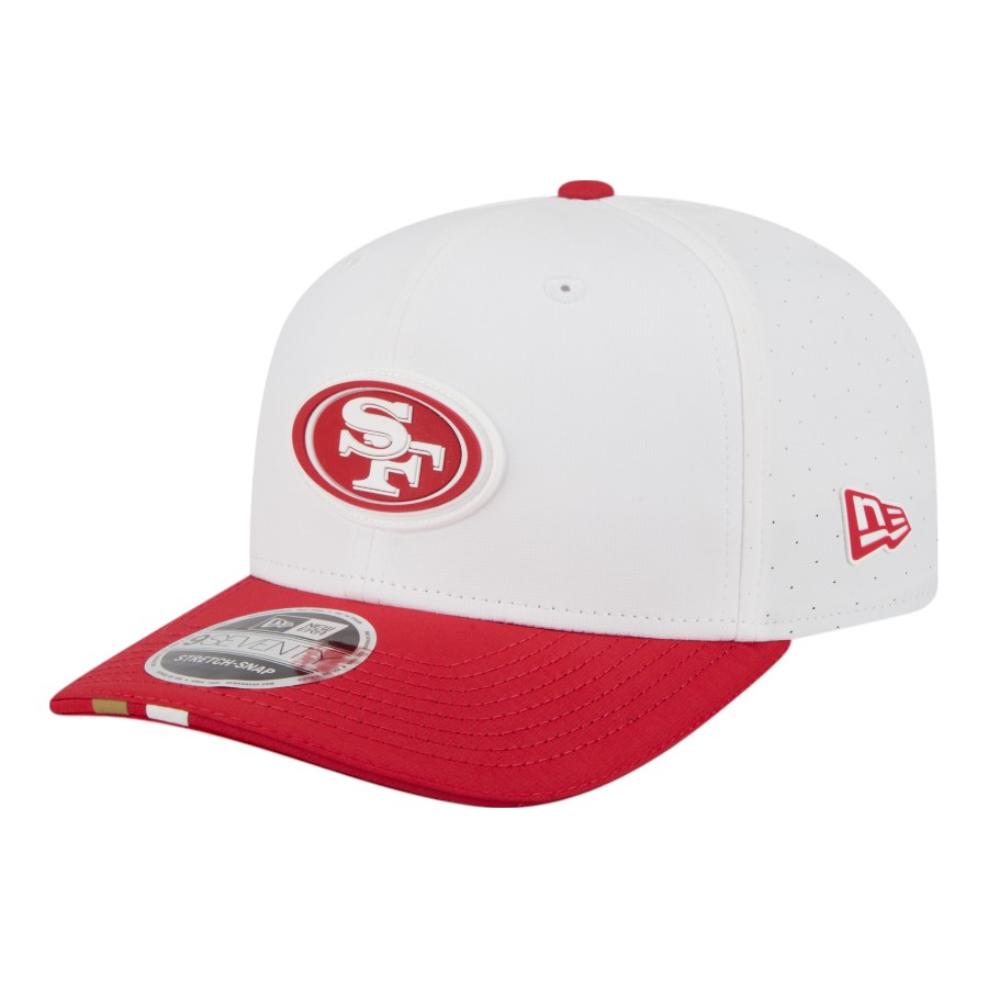 San Francisco 49ers White 2025 NFL Training Camp New Era 9SEVENTY Adjustable Snapback Hat