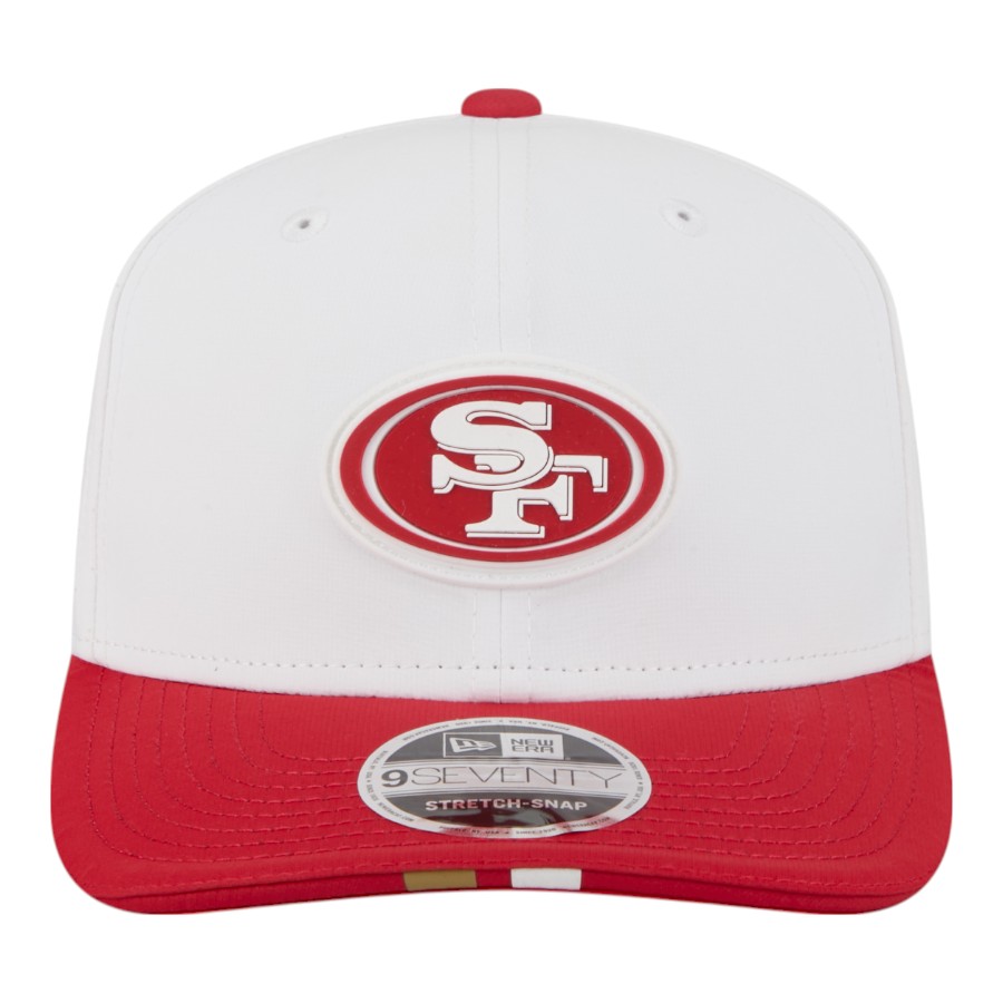 San Francisco 49ers White 2025 NFL Training Camp New Era 9SEVENTY Adjustable Snapback Hat