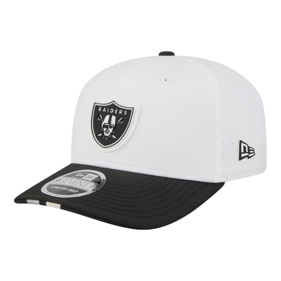 Las Vegas Raiders White 2025 NFL Training Camp New Era 9SEVENTY Adjustable Snapback Hat