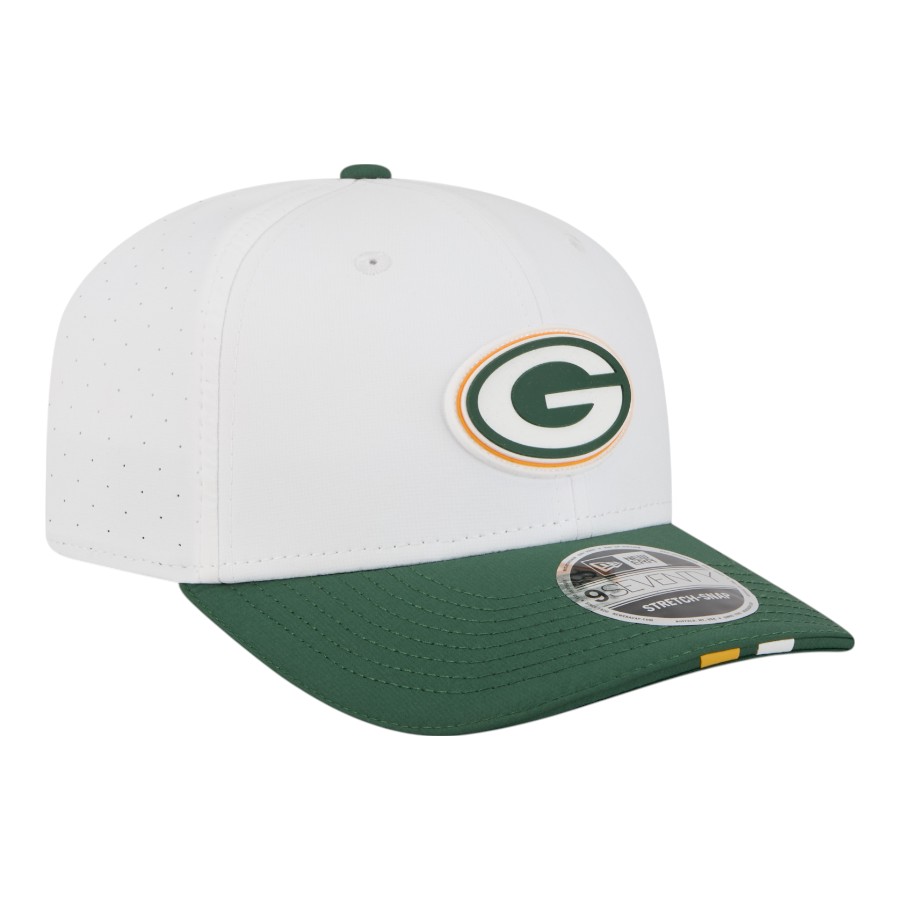 Green Bay Packers White 2025 NFL Training Camp New Era 9SEVENTY Adjustable Snapback Hat
