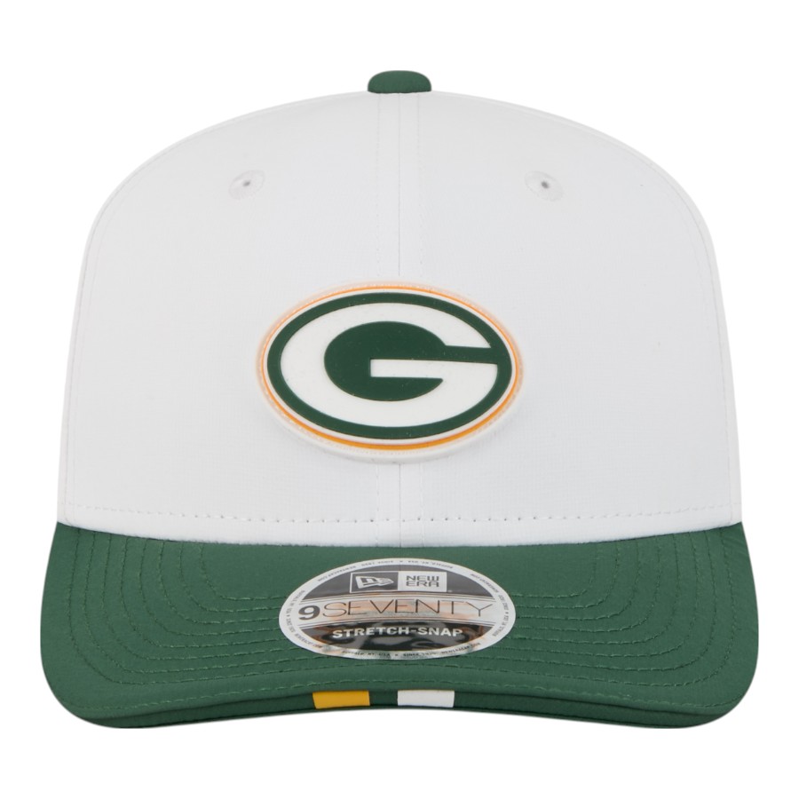 Green Bay Packers White 2025 NFL Training Camp New Era 9SEVENTY Adjustable Snapback Hat