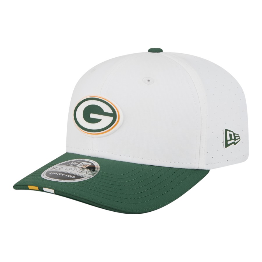 Green Bay Packers White 2025 NFL Training Camp New Era 9SEVENTY Adjustable Snapback Hat