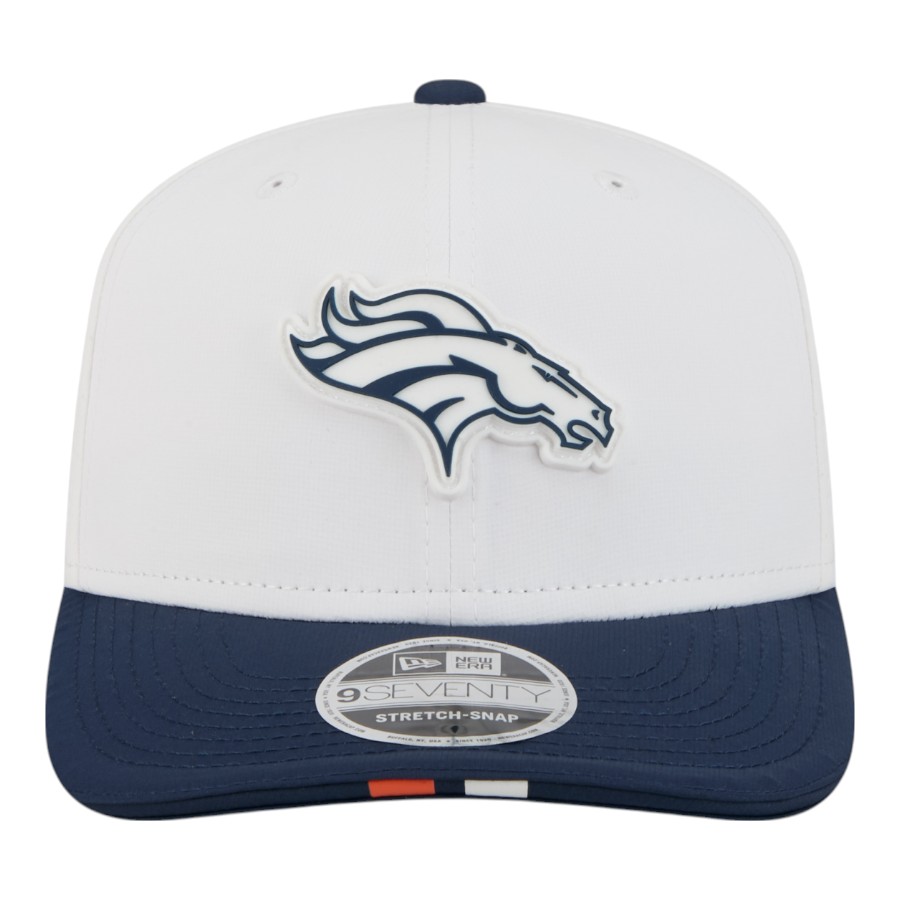 Denver Broncos White 2025 NFL Training Camp New Era 9SEVENTY Adjustable Snapback Hat