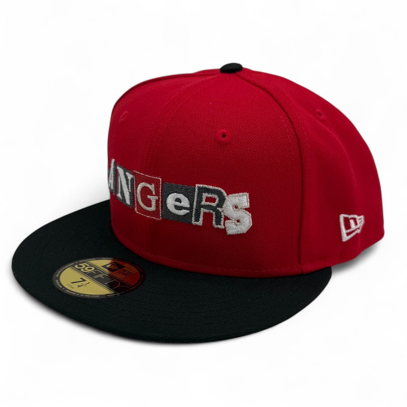 Texas Rangers Scarlet and Black 2024 ASG Patch Gray UV New Era 59FIFTY Fitted Hat